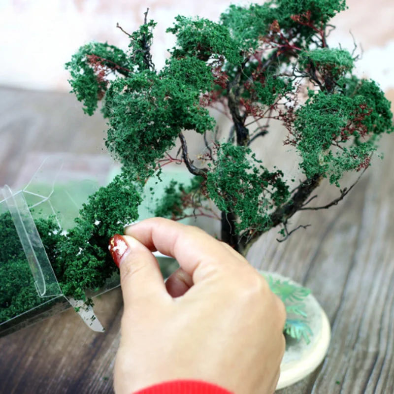 Mesh Baum Pulver Feine Partikel Zug Modell Szene Produktion DIY Material, Vegetation Blatt Pulver Micro Landschaft Dekoration