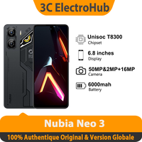 Nubia Neo 3 5G global version, World version, 6.8 inches, unisoc t8300, 6000 mAh, charge 33W, NFC, 8G RAM, Rom 256G, smart telephone