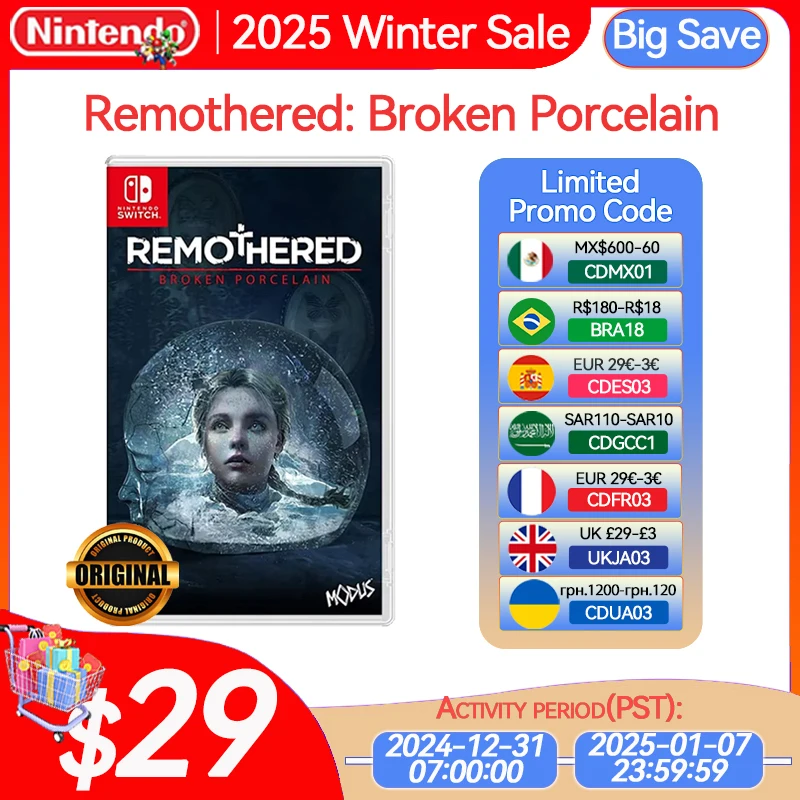 Remothered: Broken Porcelain Nintendo Switch Game Deals Physical for Nintendo Switch Oled Nintendo Switch Lite Switch Game Cards