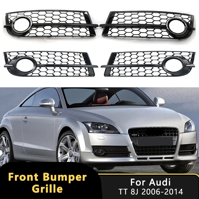 

Honeycomb Mesh HEX Fog Lamp Grille For Audi TT 8J 2006-2014 Auto Front Bumper Light Grill Cover Exterior Cars Accessories Tools
