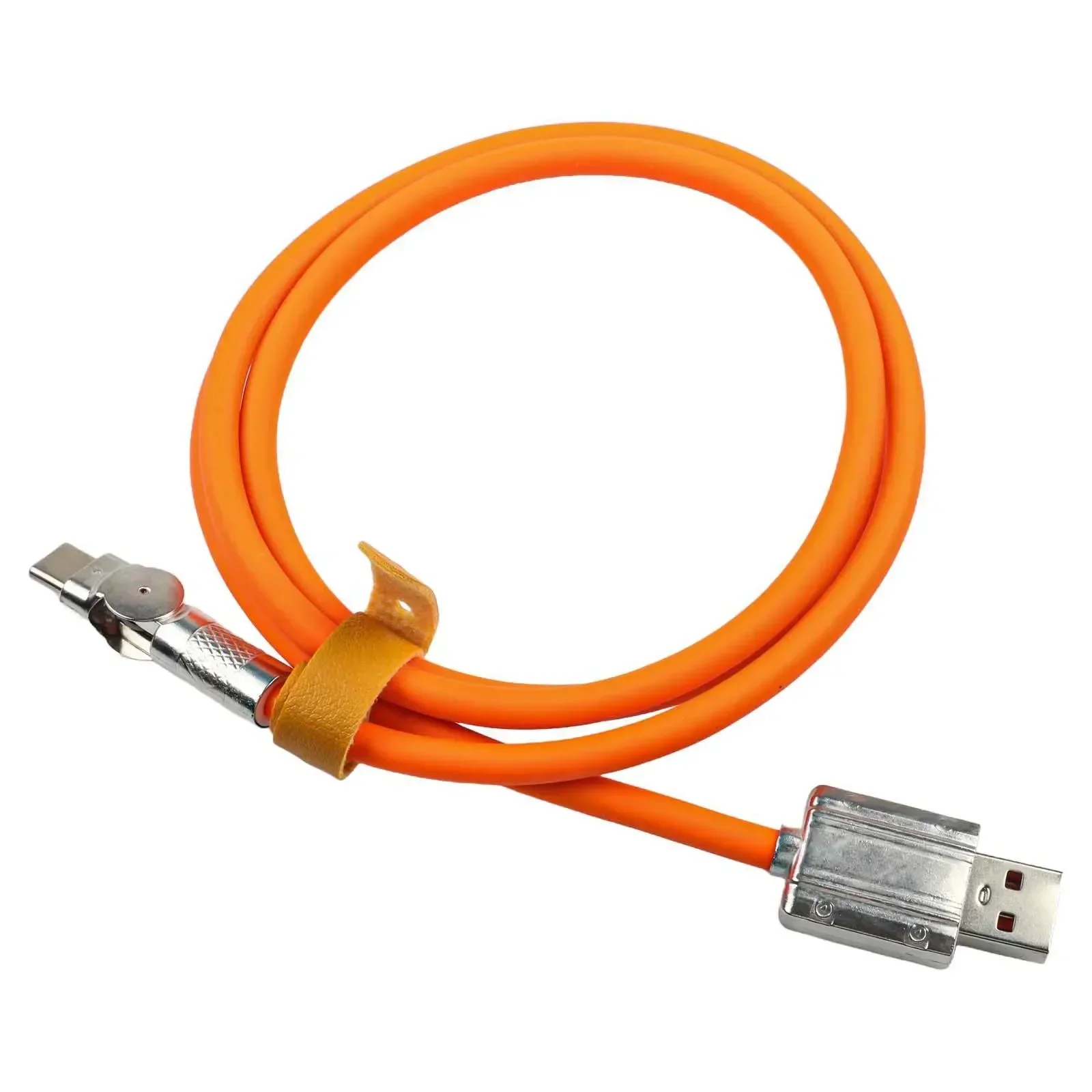 120W 7A Fast Charge USB C Cable 180 ° Rotation Liquid Silicone Cable For Xiaomi For Redmi For Honor Phone Charger