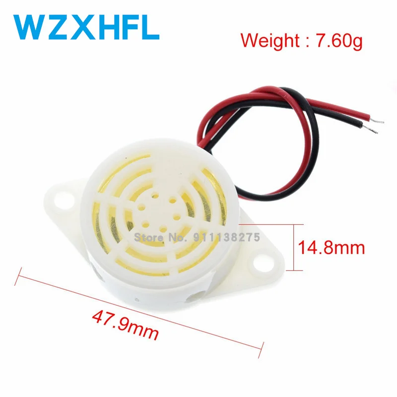1PCS Great IT 95DB Alarm High-decibel 3-24V 12V Electronic Buzzer Beep Alarm Continuous Beep for Arduino SFM-27 HYT-3015