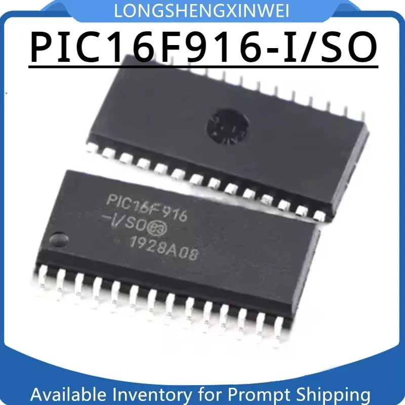 1PCS  PIC16F916-I/SO PIC16F916 Patch SOP-28 Original Microcontroller Chip