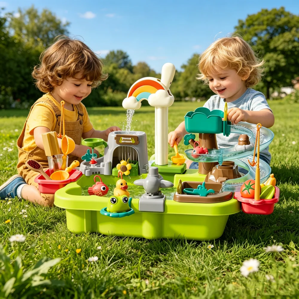 Kids Outdoor Activity Table - Tavolo da gioco acquatico per bambini,