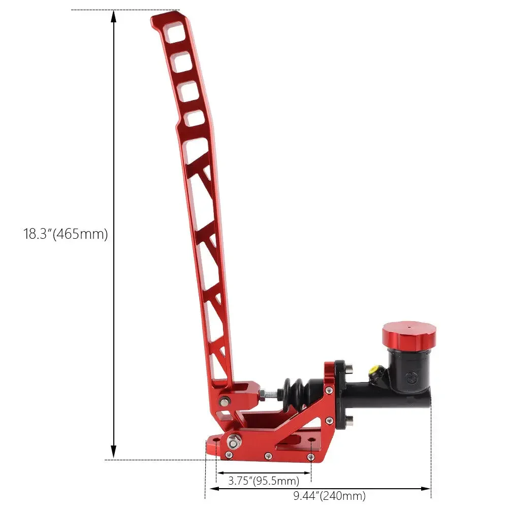 Hand Brake Aluminum Drift, Hydro E Brake Racing, Hydraulic Handbrake Long, Level Gear Kit Black Red Silver