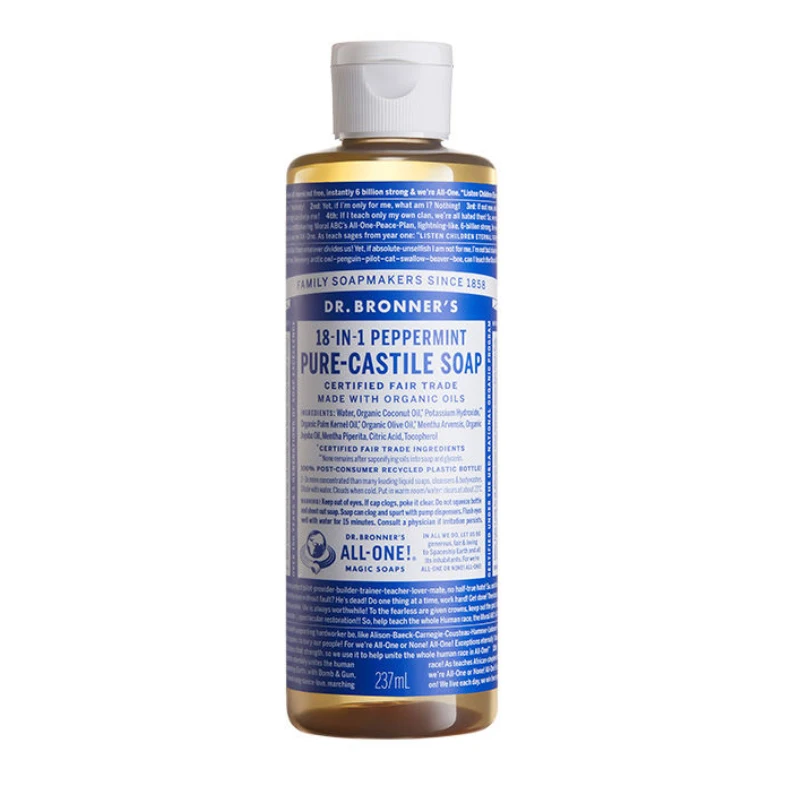 PURE-CASTILE de lavanda 18 en 1, aceite esencial orgánico S-OAP jabón líquido, Limpieza Profunda, control de aceite, lavado corporal refrescante,