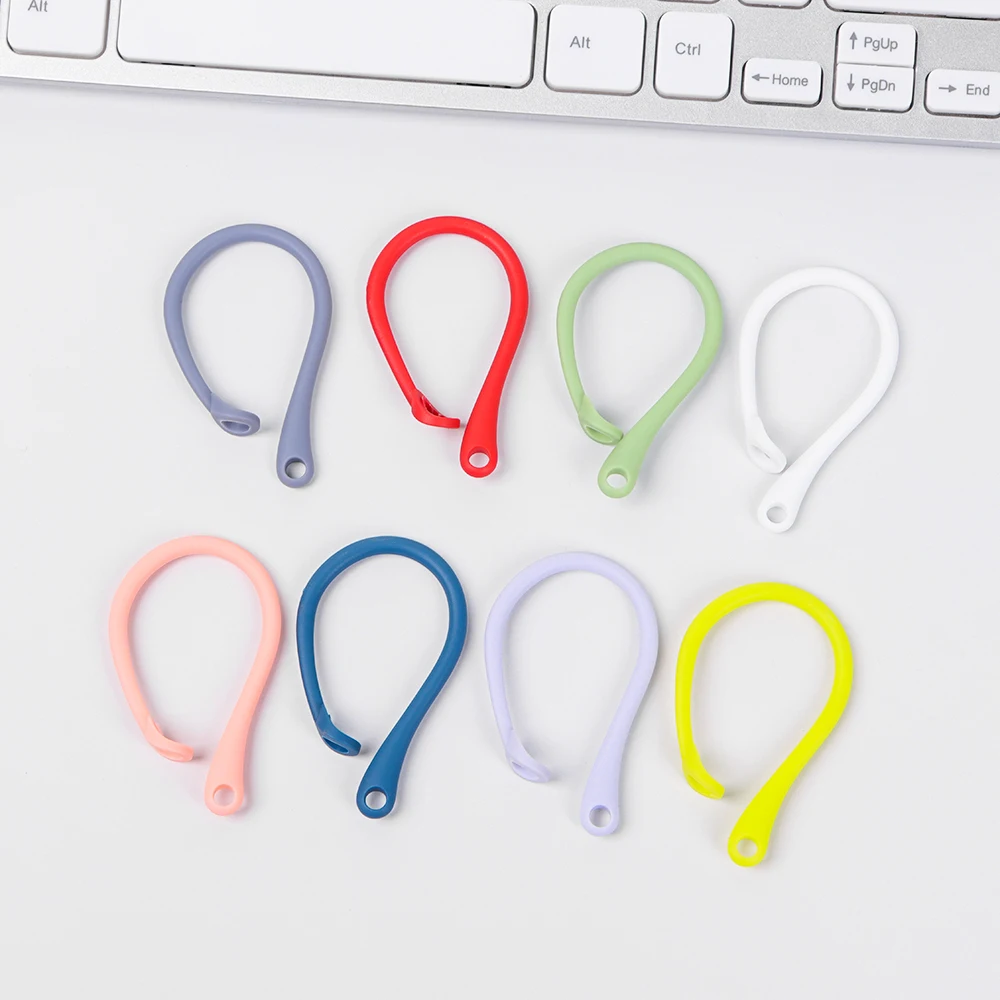 2Pcs Anti-lost Earhooks for Apple AirPods 1 2 3 Pro Sports Silicone Anti-drop Ear Hook for AirPods Pro 2 Wireless Earphone Hooks image 2