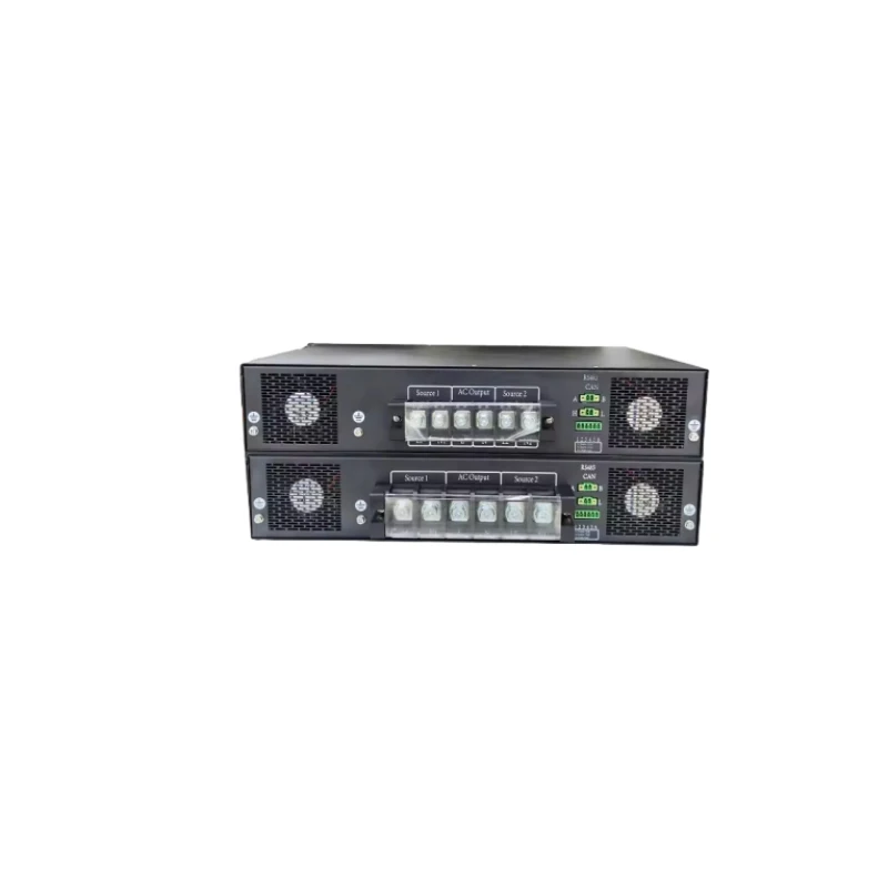 19 Rack Mount 2U RS232/RS485 Single-phase 220V AC Input 63-125A Automatic Switch Static Transfer Switch with LCD Display