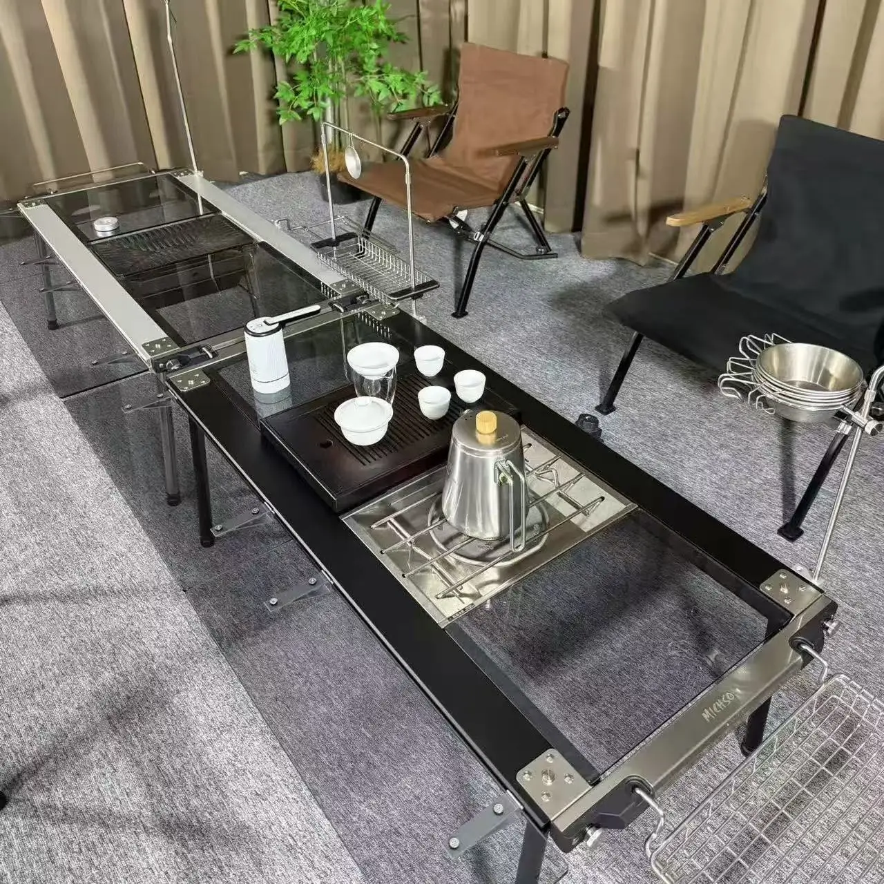 ,0.5/1 unit Side table board high-quality IGT Table accessories for snowpeak IGT IGT table Glass unit table board