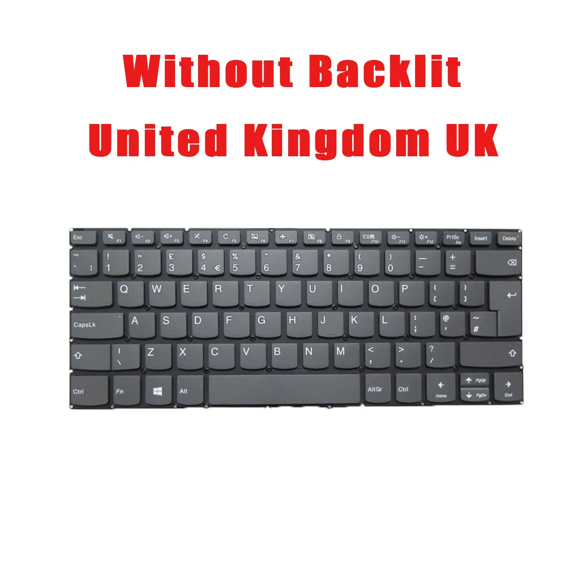 Laptop Keyboard For Lenovo S340-14API S340-14IIL S340-14IML S340-14IWL United Kingdom UK New