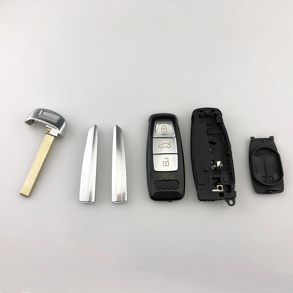 Slimme Afstandsbediening Autosleutel Shell Case Fob Voor Audi A6 C8 A7 C7 Q8 A1 A2 A3 A4 A4L A5 A8L A6L A8 Q3 Q5 Q7 2017 2018 2019 2020 2021 2022