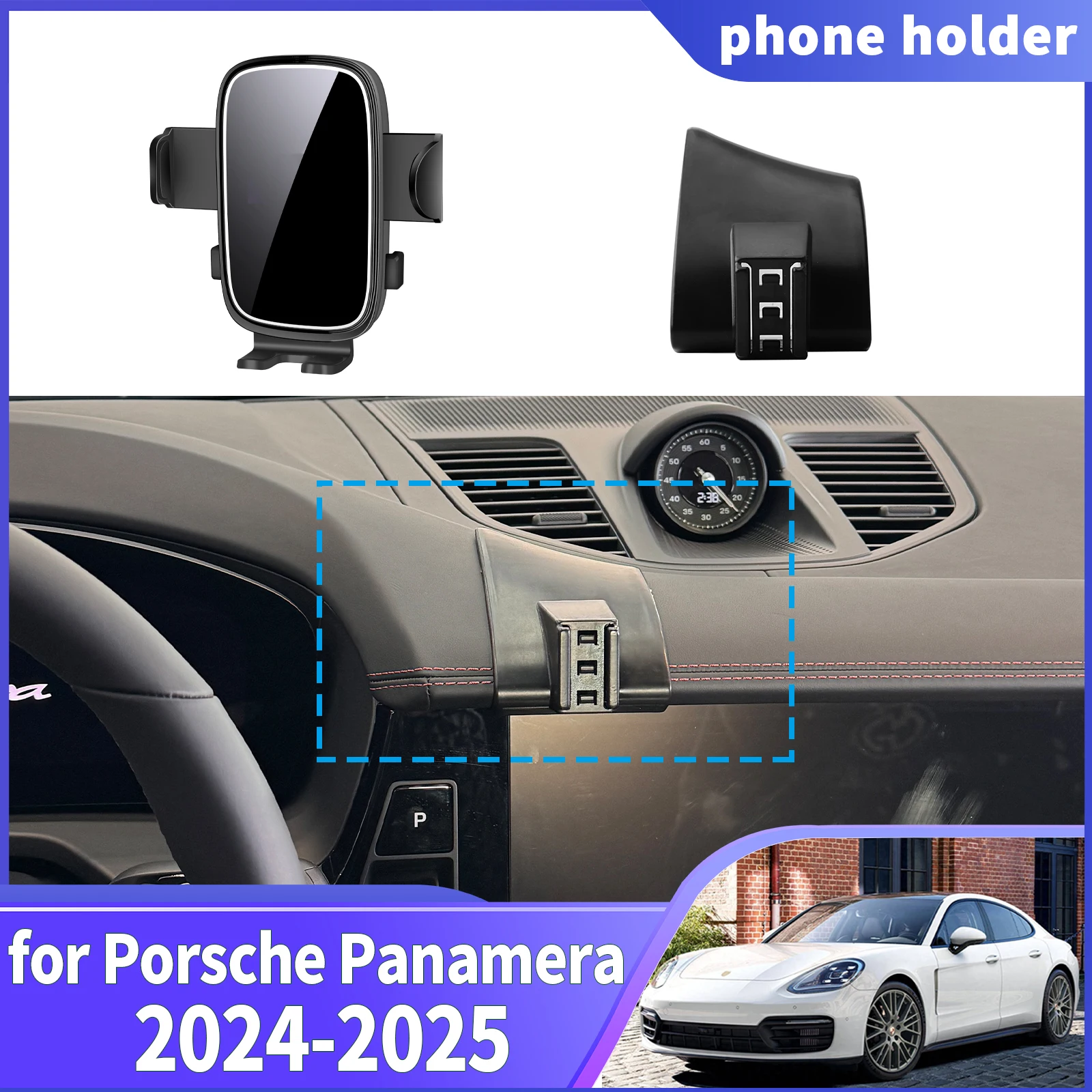 

fit for 2024 2025 Porsche Panamera Navigation Phone Holder Mount Customized Car accessoires