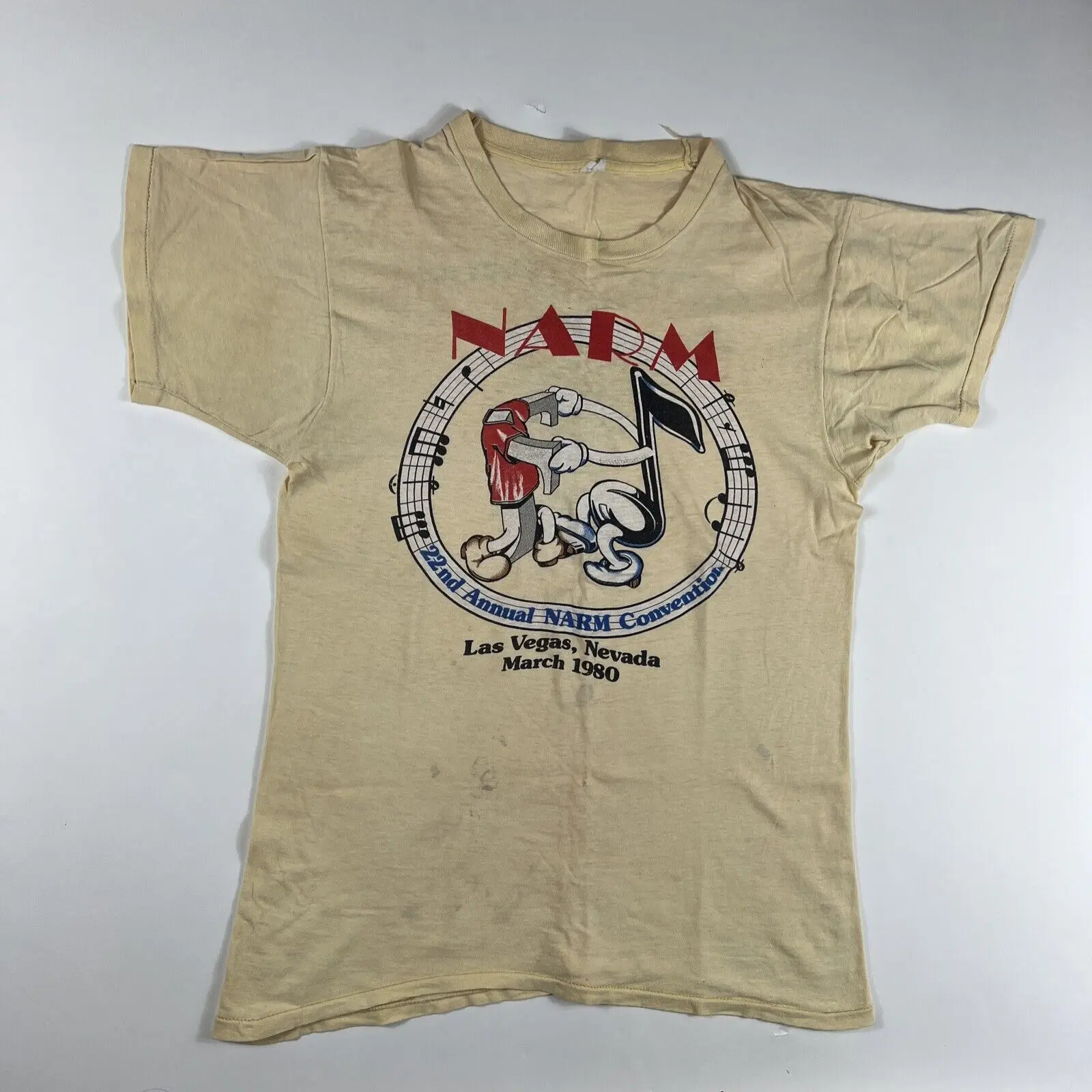 Vintage 1980 Narm T Shirt M Las Vegas Nevada 22Nd Annual Convention