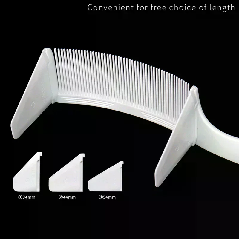 /YOV/Shaver Hair Clipper Cutting Comb Barber Flat Top Comb With Ruler Anti-Static Salon Cutting Comb Hairdressing Brush Curved