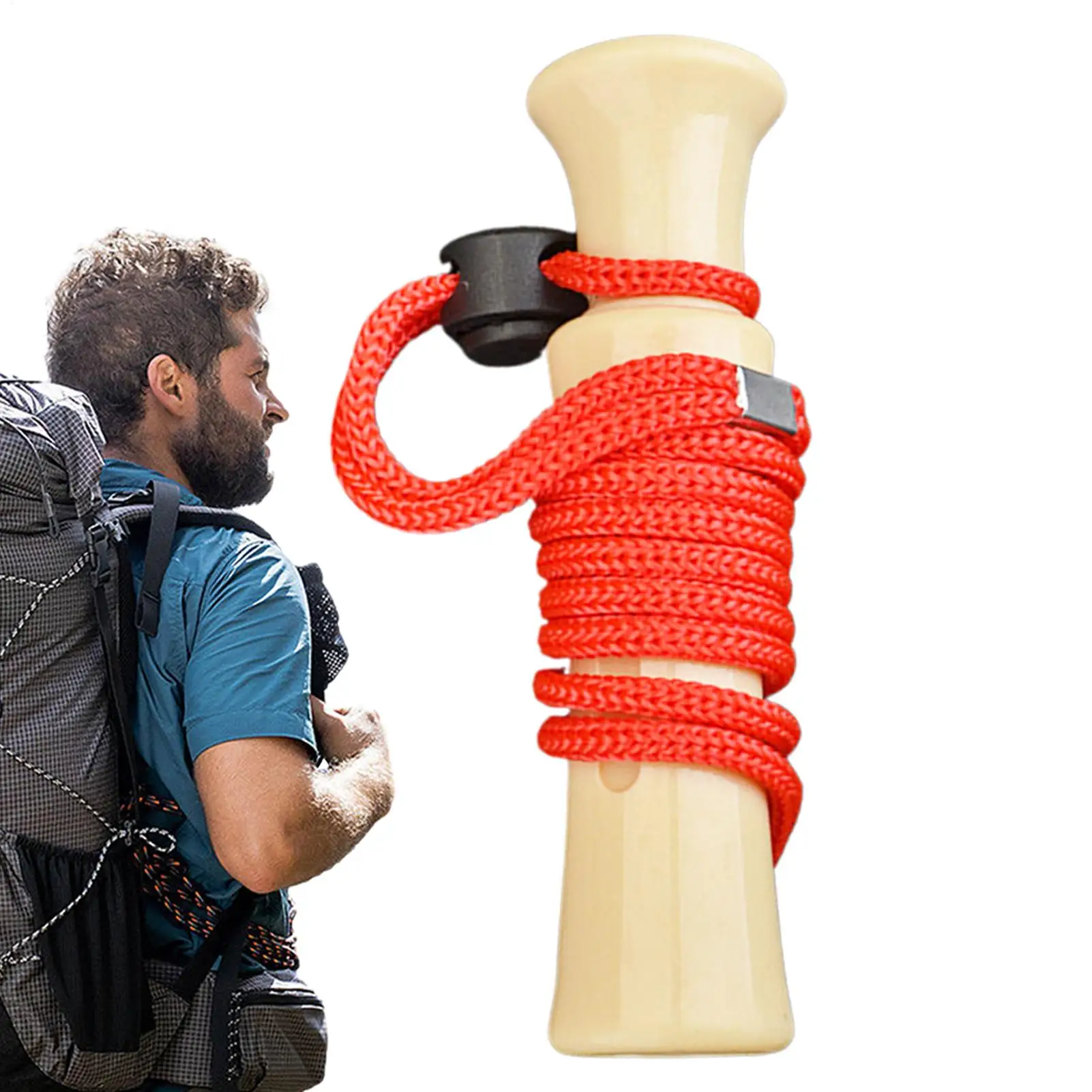 

Wild Duck Call Whistle Adjustable Lanyard Professional Waterfowl Hunting Tool for Hunters, Ergonomic Design, Hands-Free Use