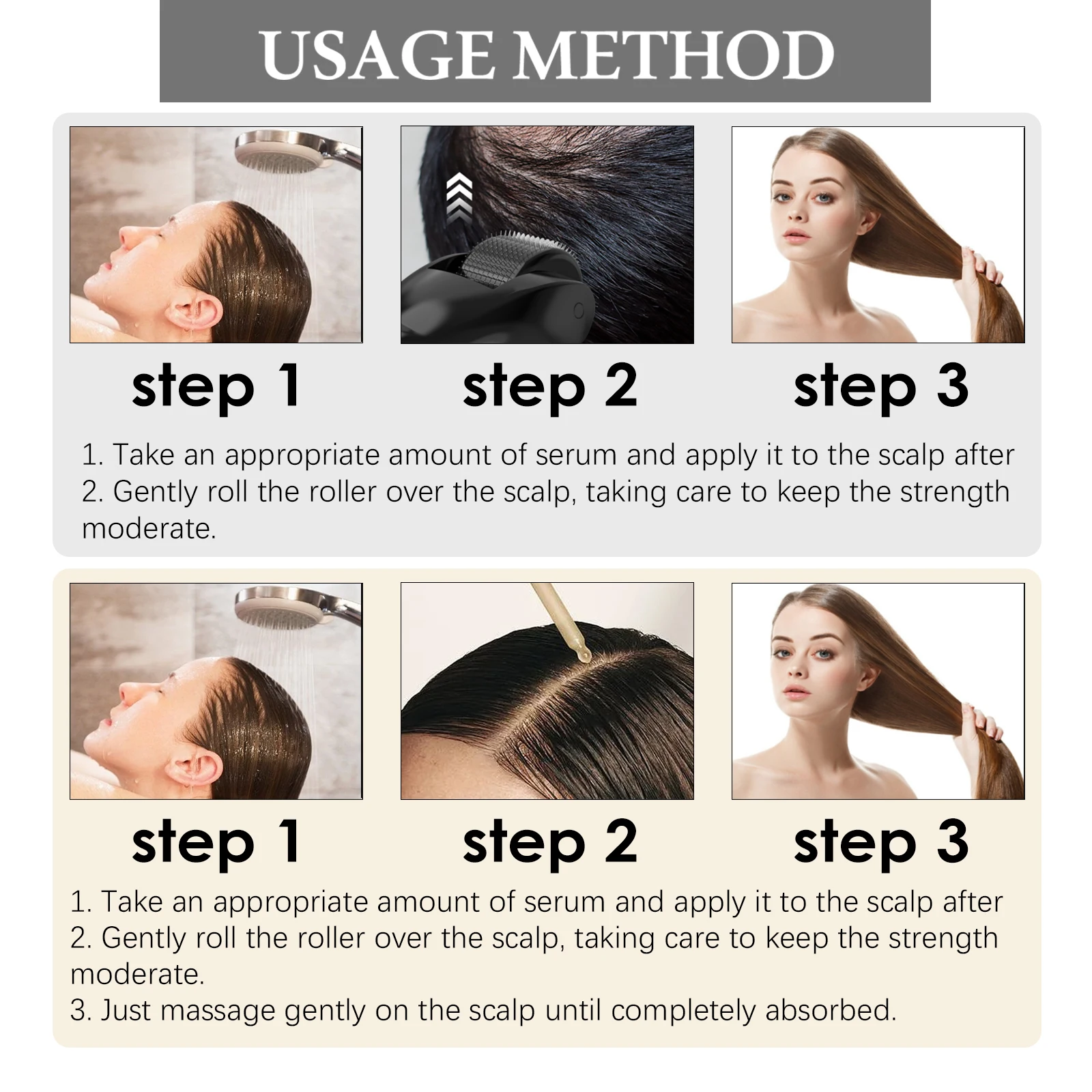 He Shou Wu Ginseng Hair Essence verbessert die Gesundheit von Follikeln, stärkt die Haarwurzeln, nährendes Haarpflege-Essenz-Set – Detail 6