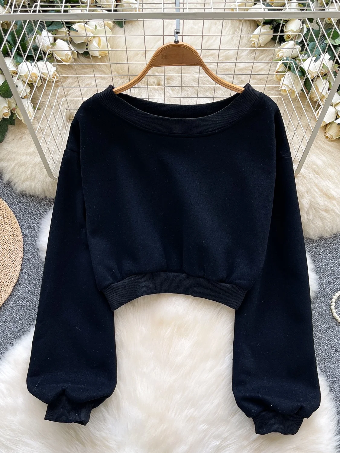 Trendy Lazy Sle Long Sve round Ne Felpa da donna Allentata ort Top Comodo Casual Streetwear Autunno Faion