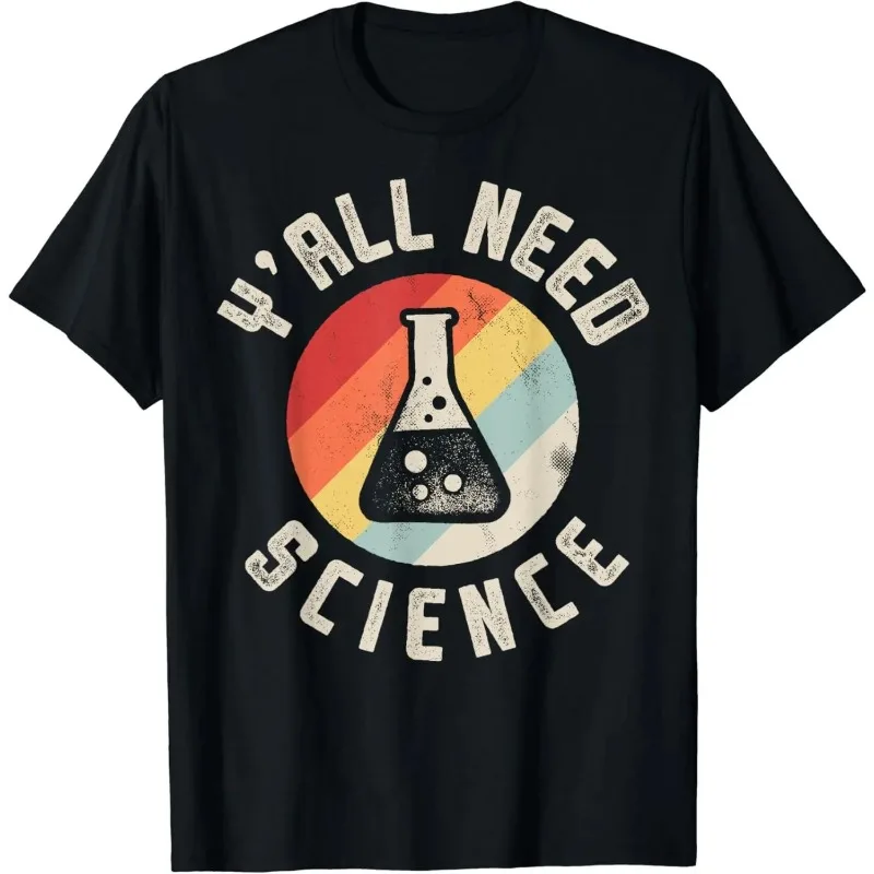 Funny Gift Science Teacher Chemistry Biology Physics Teacher Student T-Shirt Men Clothing Custom Printed Streetwear Harajuku