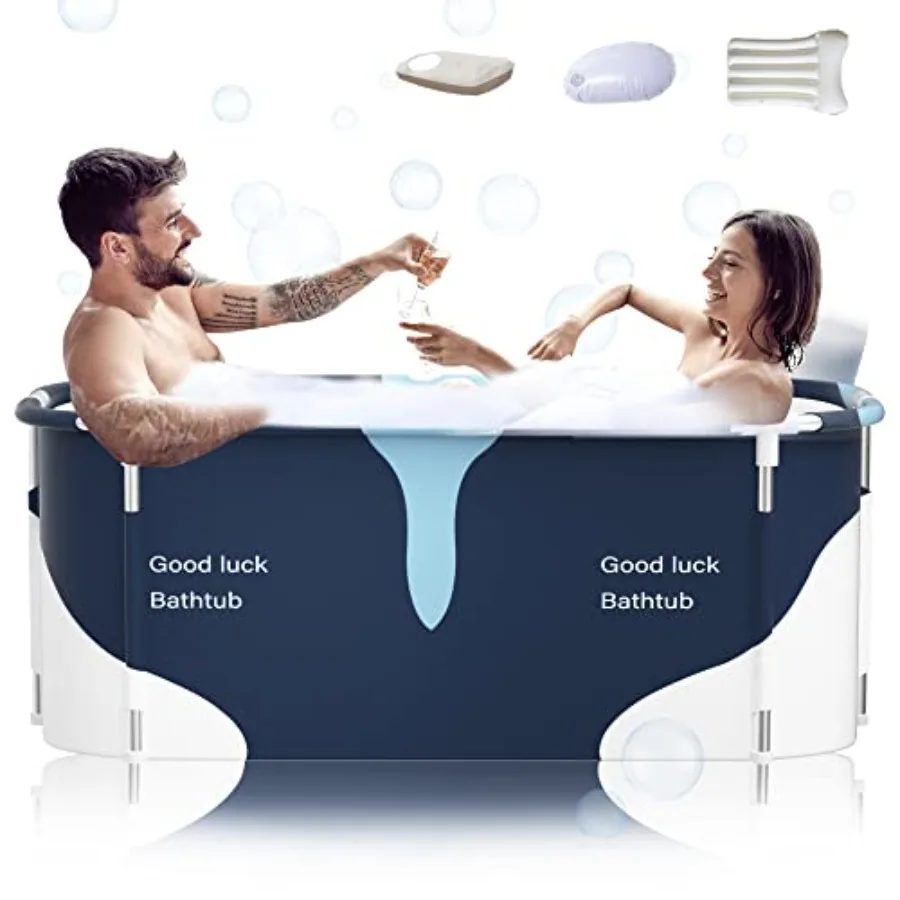 

" Extra Large Porble Foldable Batub wi Mel Frame for Adult Family SPA SoakinTub wi Cover for Small Baroom ien ltiple Layer Batu