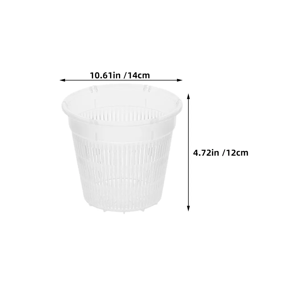 3Pcs Clear PP Orchid Pots with Slotted Holes for Root Aeration Root Control Ideal for Phalaenopsis Plants Indoor Outdoor