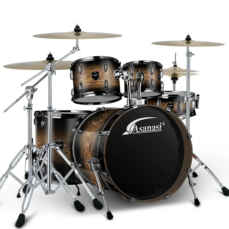 Jazz Drum Kit Set Rock Band Professional Percuss Metal Drum Set Professional Adults Cymbal Bateria Musical Drums Instrument