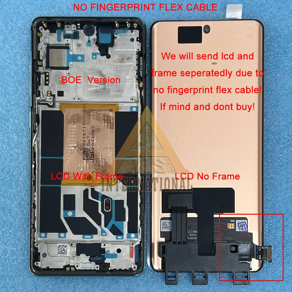 6.74'' Original AMOLED For OnePlus Ace 2 Pro LCD Screen Display+Touch Panel Digitizer For OnePlus Ace 2Pro LCD ACE2 Pro Frame