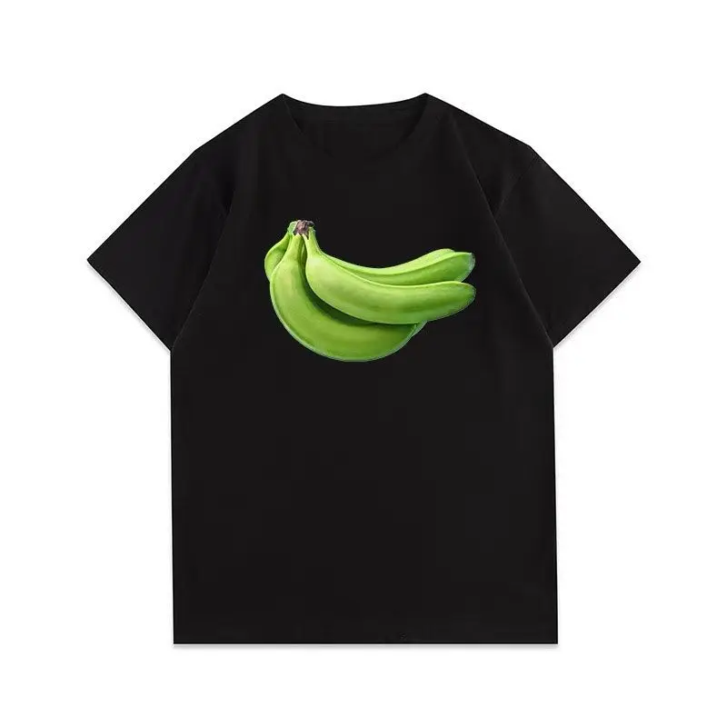 100 Pur Coton À Manches Courtes Américain Rétro Hip-hop Dessin Animé Imprimé T-shirt Pour Hommes Ins Marque Tendance