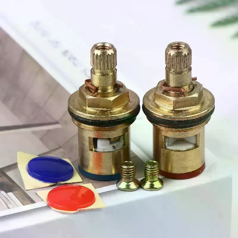 Universal Replacement Brass Ceramic Disc Stem Cartridge Inner Faucet Valve Tap Valves For Kitchen And Bathroom
