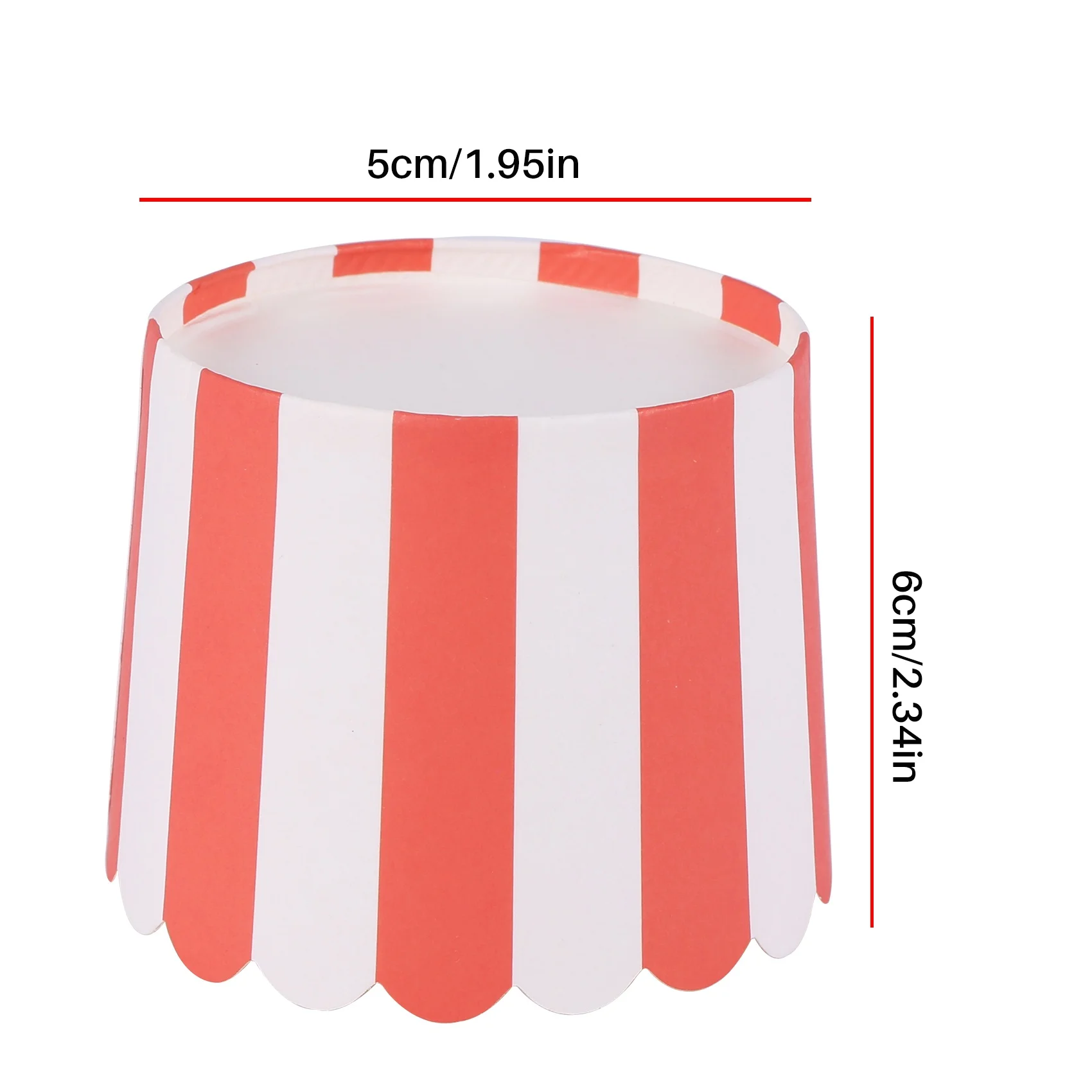 AA38M 50X Cupcake Wrapper Paper Cake Case Baking Cups Liner Muffin Kitchen Baking Red Stripes