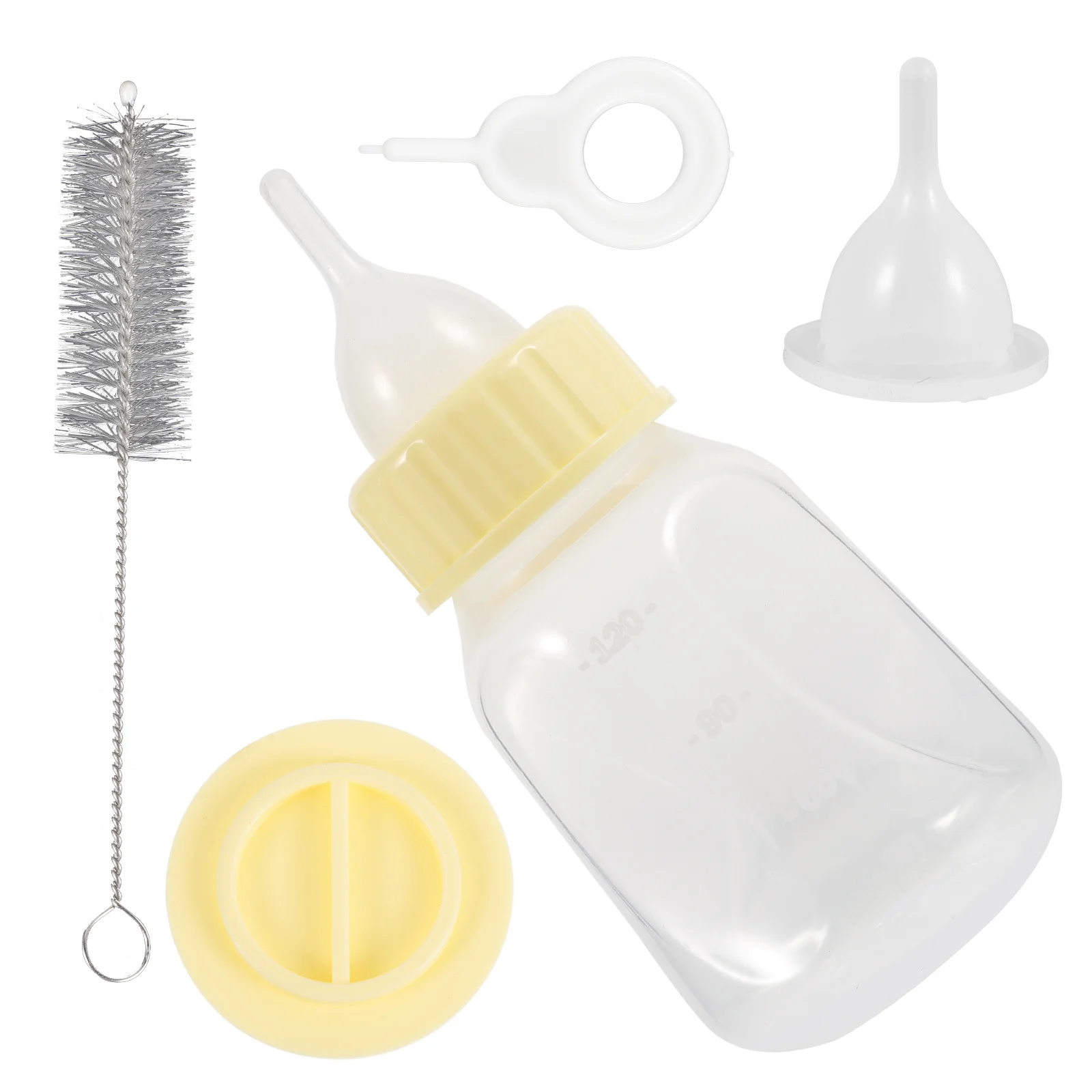 

1 Set Cat Dog Feeding Bottle Pet Nursing Kit For Puppy Kitten Lamb Hamster Milk Feeder Lightweight Portable Plastic