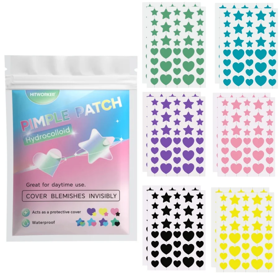 432pcs Acne Patches, Suitable for All Skin Types, 2 Sizes, No Preservatives and Alcohol, Daily Facial Skincare Accessorie
