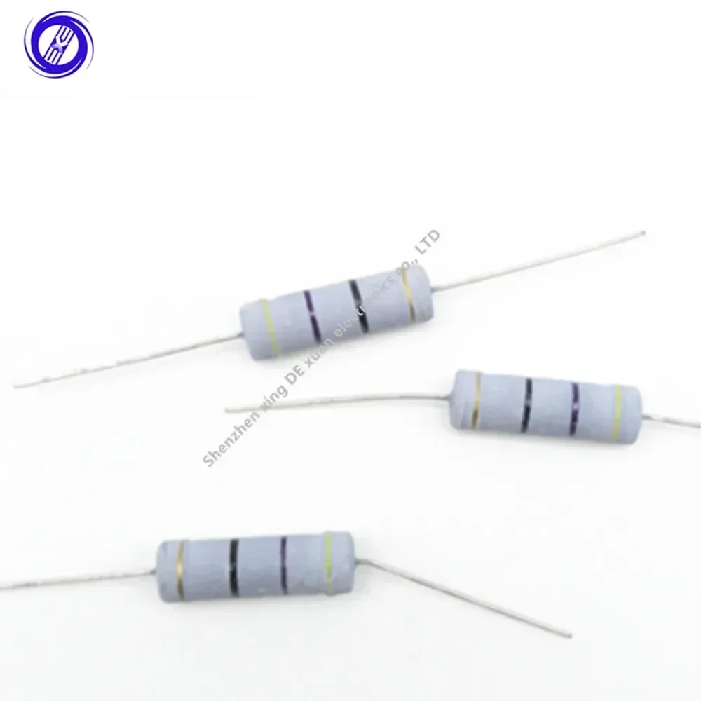 50 قطعة 5 واط 5 واط معدن أكسيد مقاوم من غشاء 10 12 15 18 20 22 24 27 30 33 36 39 43 47 51 56 62 68 75 82 91 R K أوم