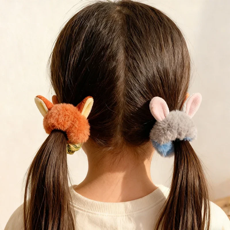 ディズニー ズートピア ぬいぐるみ ヘアロープ 漫画 かわいい ウサギ キツネ ジュディ ニック 耳 ぬいぐるみ ヘアフープ ヘッドウェア 女の子 クリスマス 誕生日プレゼント