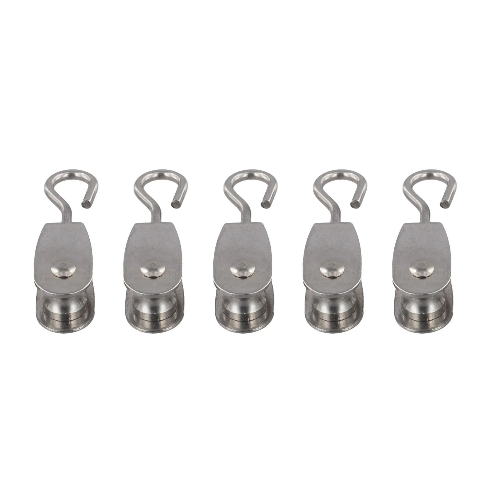 10 Packs 11mm Stainless Steel Pulleys for Efficient Heavy Lifting with 30kg Load Capacity and Silent Operation
