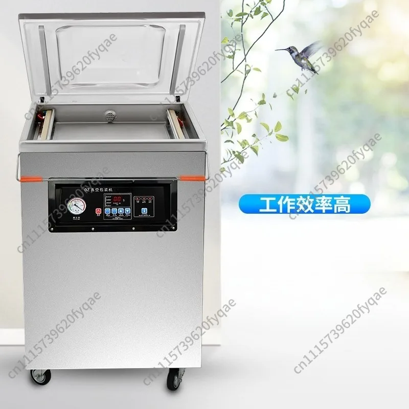 DZ400/2D Stainless Steel Vacuum Packaging Machine Micro‑computer Control Commercial Vacuum Sealing Equipment