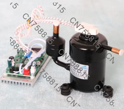 For Car Refrigerator Mini AC Cooling R134A Portable Freezer RV Truck Marine Use，12V 24V 48V DC Air Compressor 450W High Power