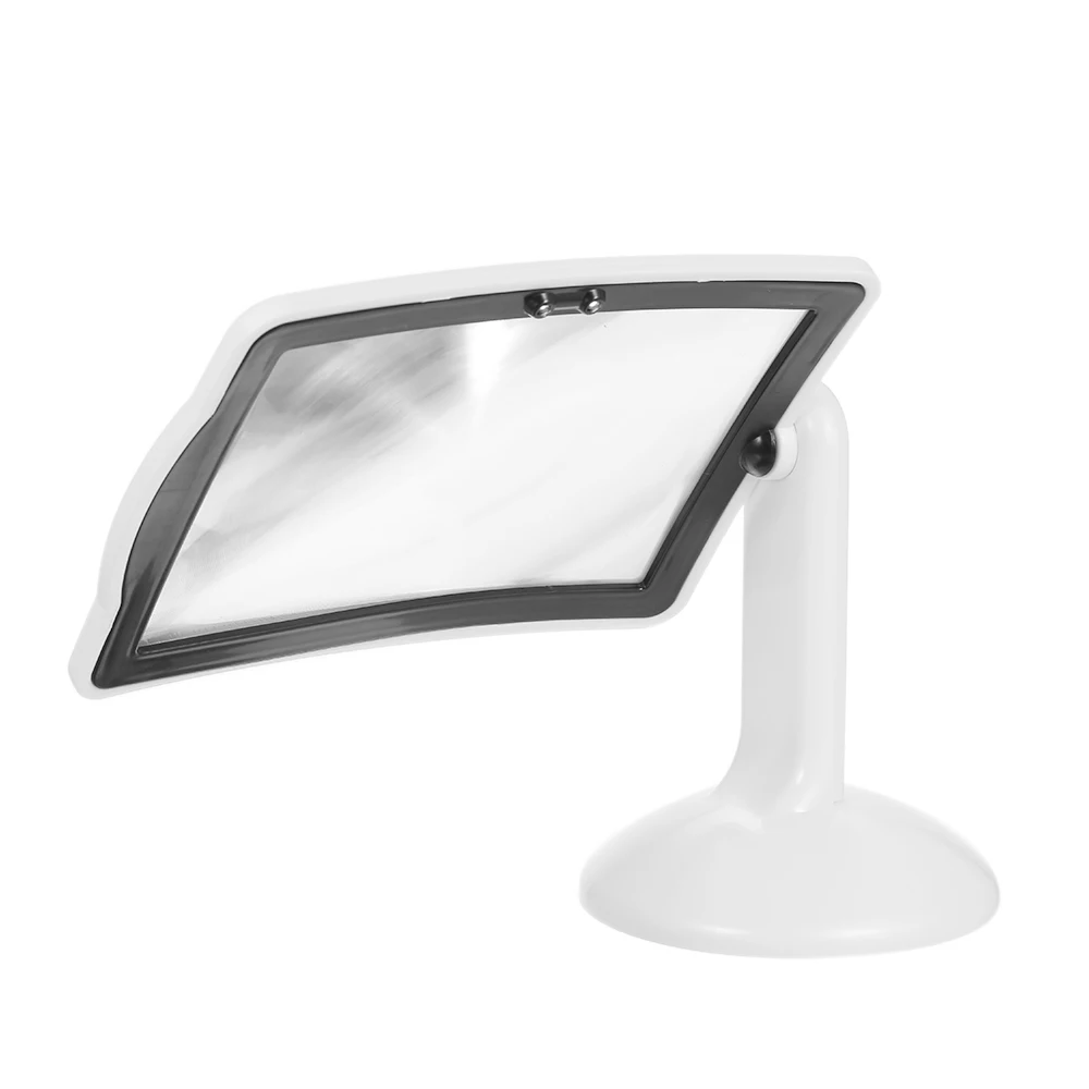 Imagem -03 - Girar Lupa Lâmpada de Mesa 360 Graus Leitura 3x Página Inteira Lupa Mãos Livres Lupa Luzes Led