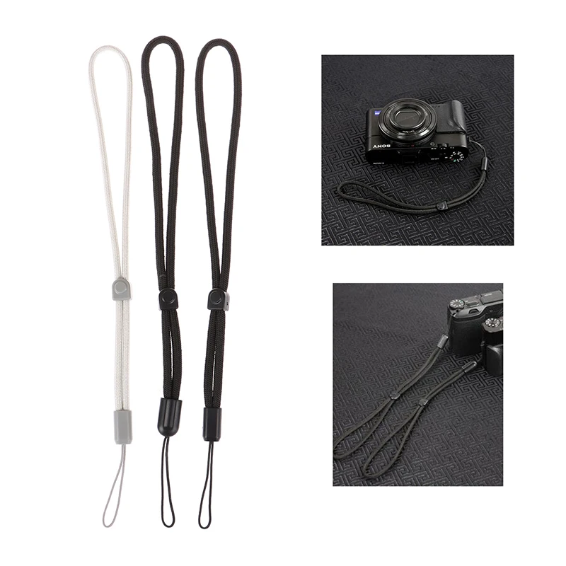 【Len Cap Cover Hand Wrist Strap String Camera Leash Holder Lanyard Anti-Lost Rope】