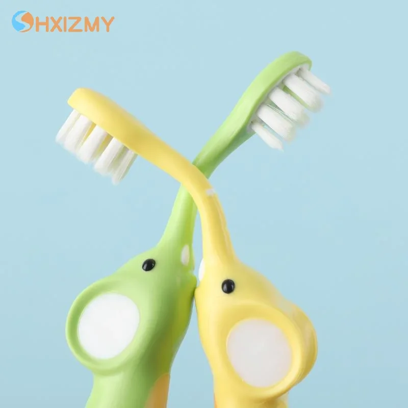 2Pcs Soft Hair Children Babies Toothbrushes Kids Cute Cartoon Super Soft Bristle Toothbrush Dental Care For 3-6-12Y Kids