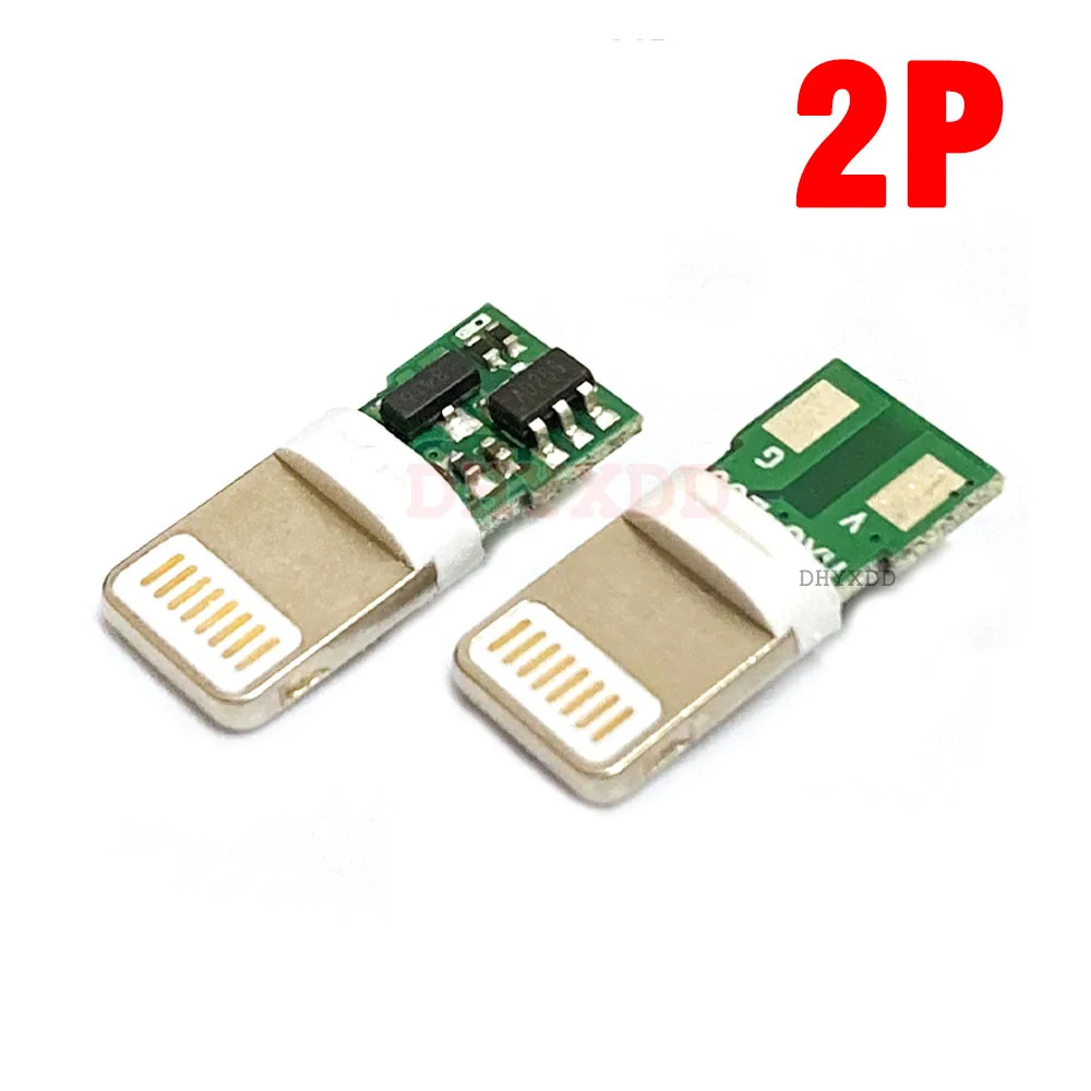 8Pin Male USB Power Charging Plug For iphone Male Plug With Chip Board Connector Welding Data OTG Line Adapter DIY Repair Cable