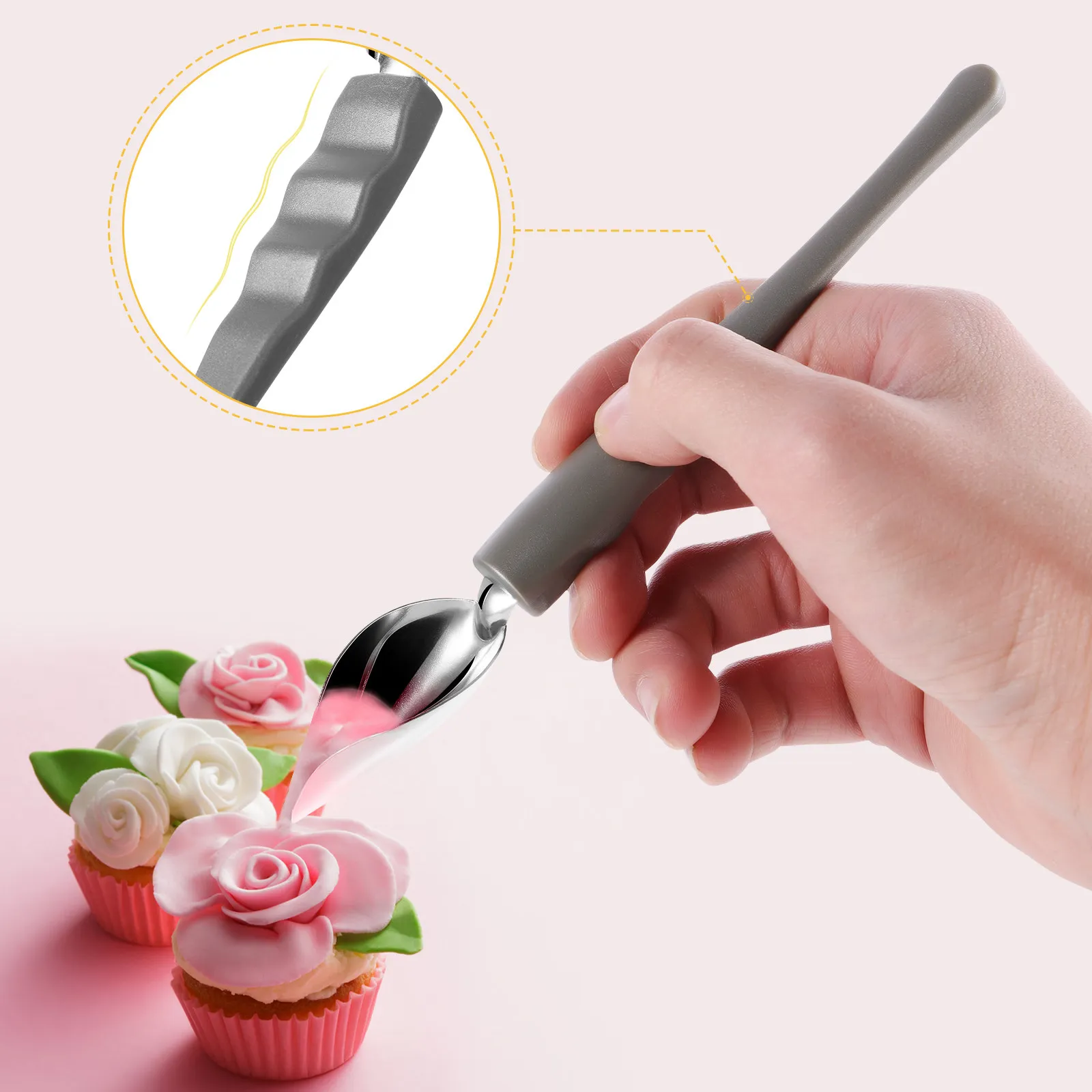 4Pcs Stainless Steel Dessert Decorating Spoons Multipurpose Culinary Drawing Tools Precision Sauces Chocolate Dipping Chef Art