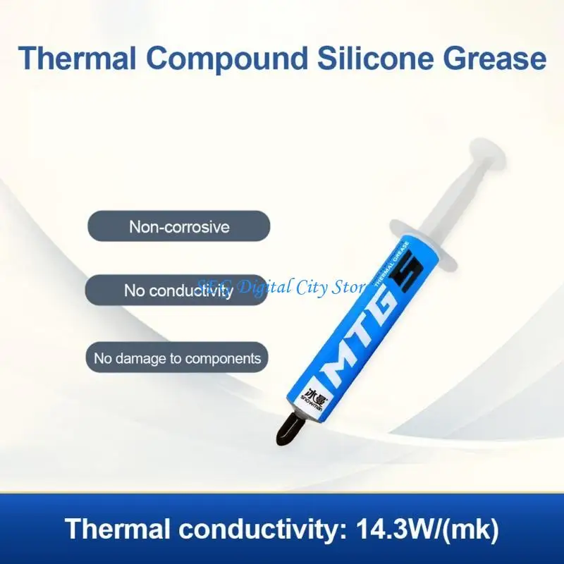 U75B 14.3W /m-K Thermal Compound Paste High Performance Thermal Grease for CPU Coolers GPU Processor Ovens Chipset Cooling