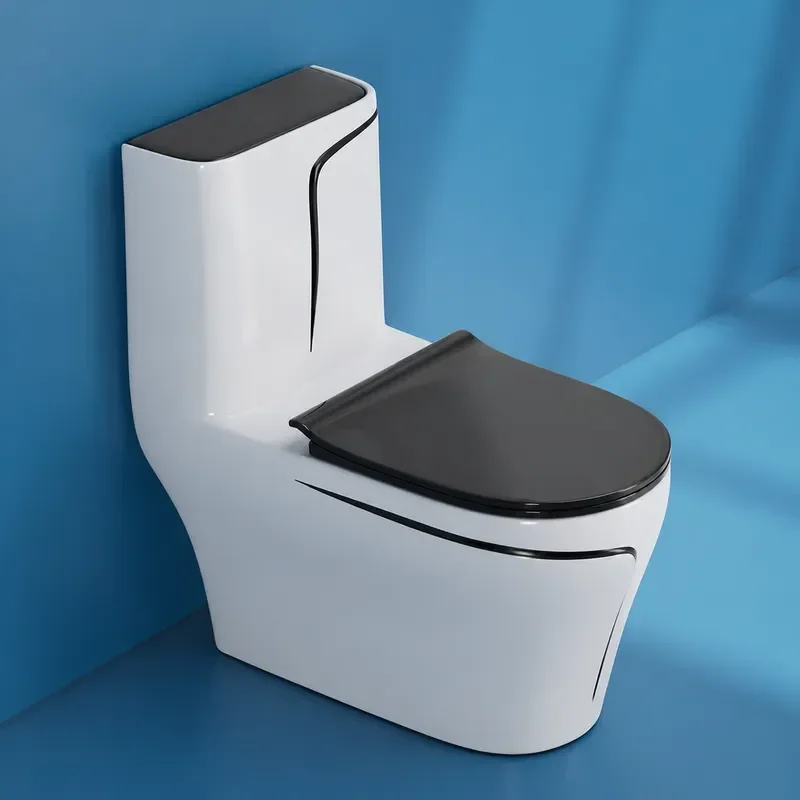 Customized Ceramic Color Toilet Super Swirl Siphon Type Household Water Saving Project Eco Friendly One Piece