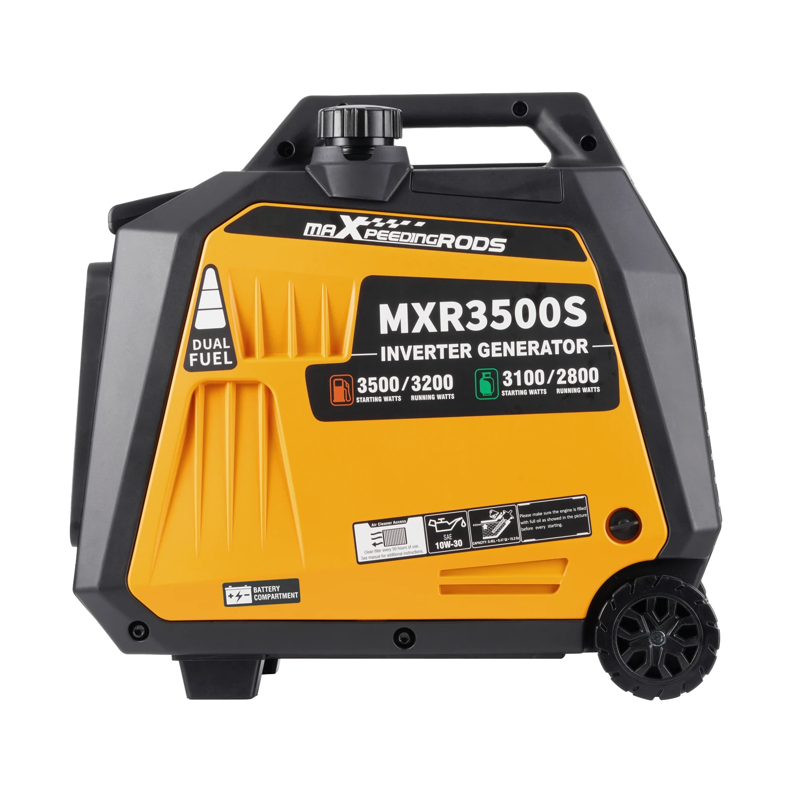 3.5KW Portable Quiet Dual Fuel Inverter Generator Electric Start Gas / LPG 3500W Electric Start Dual Fuel Inverter Generator