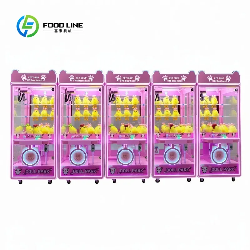 Customized New Model Metal Coin Operated Claw Crane Machine for Doll and Toy Grabber in Indoor Arcade Game Entertainment