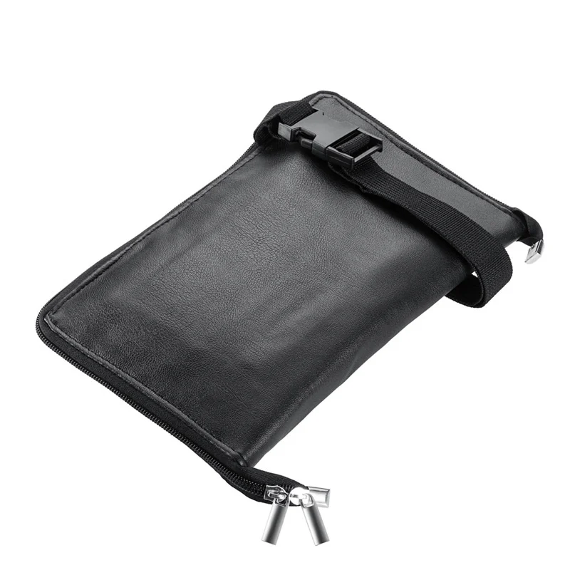 1PC PU 가죽 애완동물 가위 허리 가방 대용량 화장품 메이크업 브러시 가방 벨트 포함 전문 메이크업 아티스트용