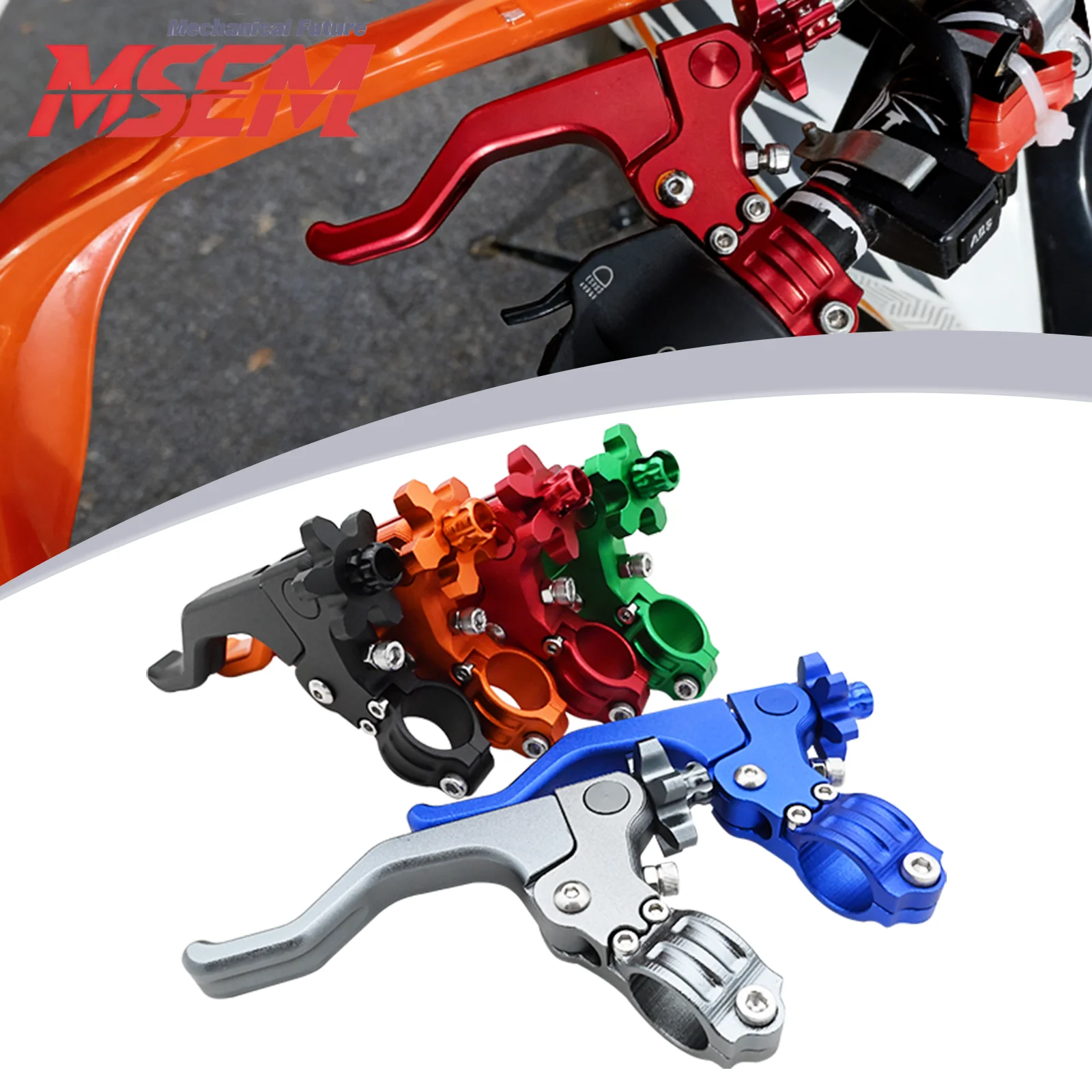 Manete de Embreagem Curto CNC para Motocicletas Yamaha YZ WR 80 85 125 250 250F 426F 450F 125X Ninja 125 250 300 400 Z900 Z800 Z750