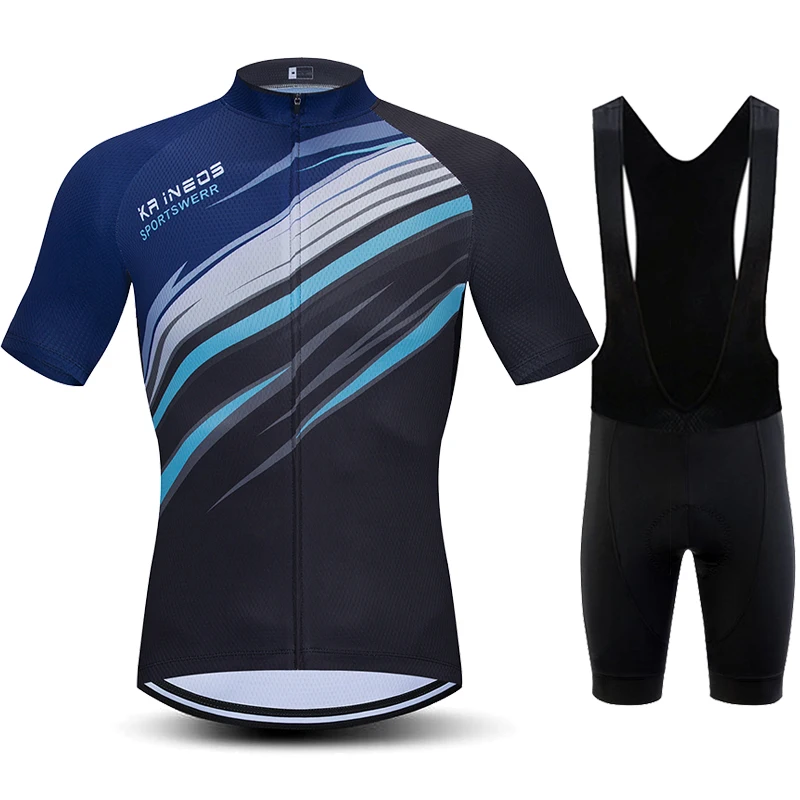 Herren-Radsport bekleidungs set, Anti-UV-Kurzarm trikot, Sommer team, kr ineos Fahrrad-Mountainbike