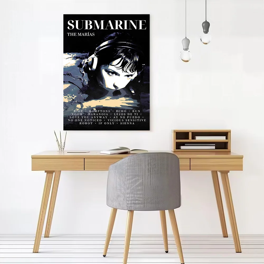 Submarine By The Marías Album Cover Printed Canvas Wall Art Customizable Paintings Poster Perfect Gift for Personalized Painting
