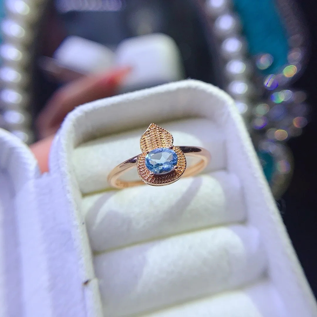 

Дизайнерский дизайн, роскошное кольцо из стерлингового серебра S925, ювелирное изделие с натуральным топазом, подарок, женские ювелирные изделия, мода